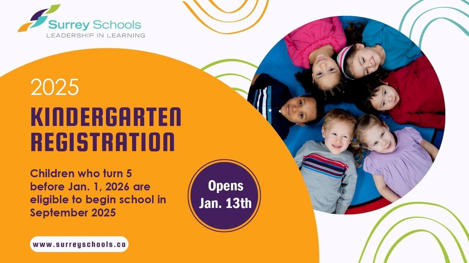 Kindergarten registration now open online!